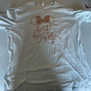 Disney Blue T-Shirt with Glittery Design